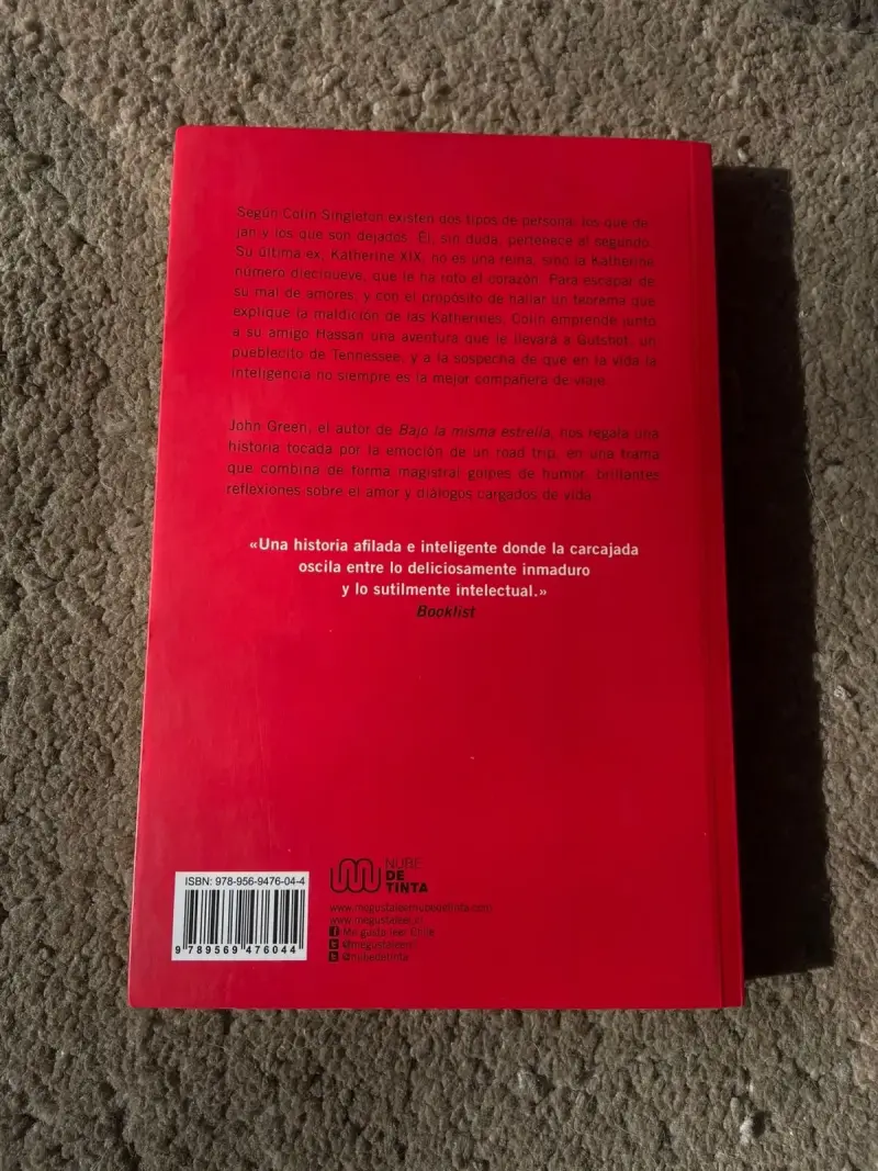 Libro El Teorema Katherine de John Green - 2