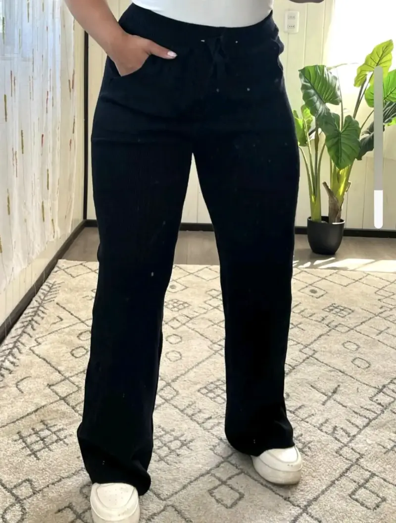 Pantalón de lanilla palazo - 2
