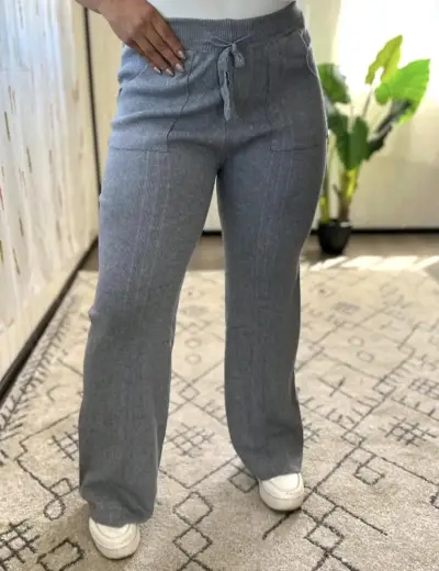 Pantalón de lanilla palazo - miniatura 4
