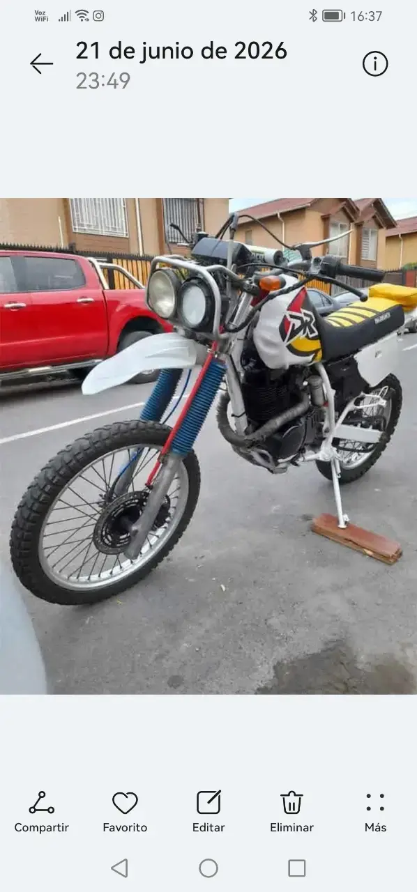 MOTO ENDURO SUZUKI DR 400cc 1990 - 2