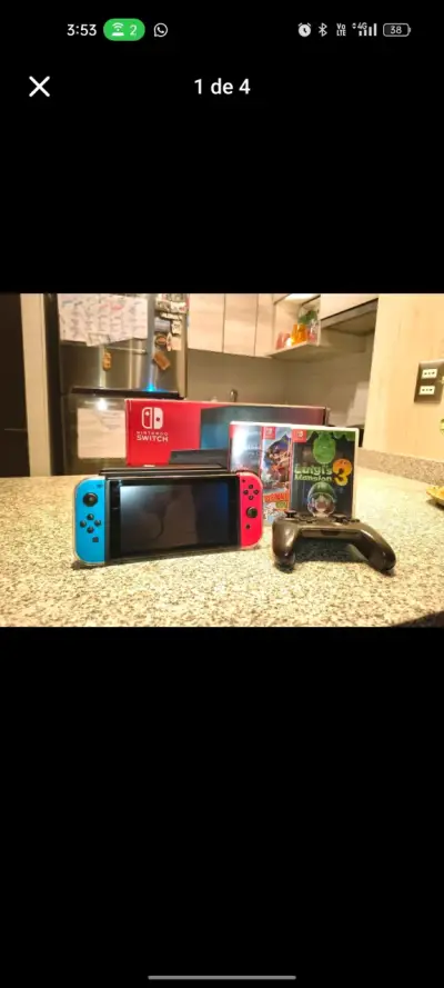 Consola Nintendo Switch con juegos y control Pro - miniatura 1