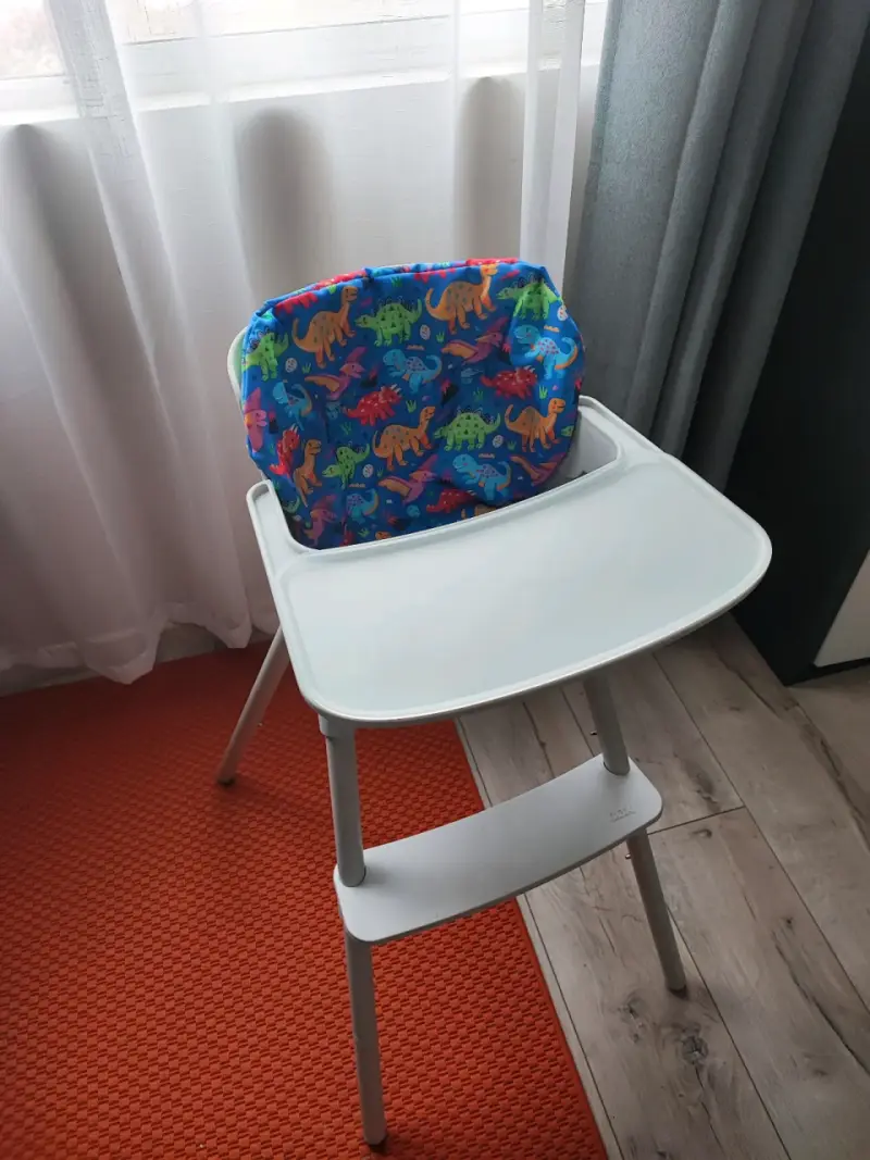 Silla de comer para bebé con cojín de dinosaurios - 4