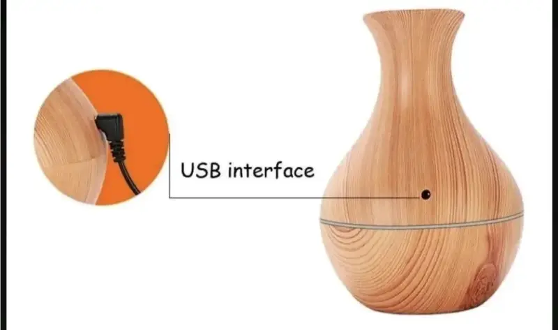 Difusor de Aroma Ultrasónico 200ml Madera - 4