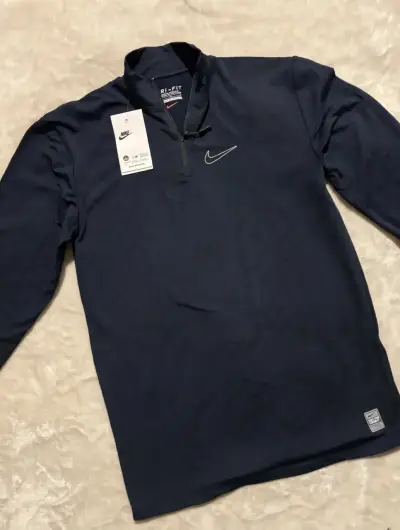 Polerón Nike Dri-Fit Pro azul marino - miniatura 1