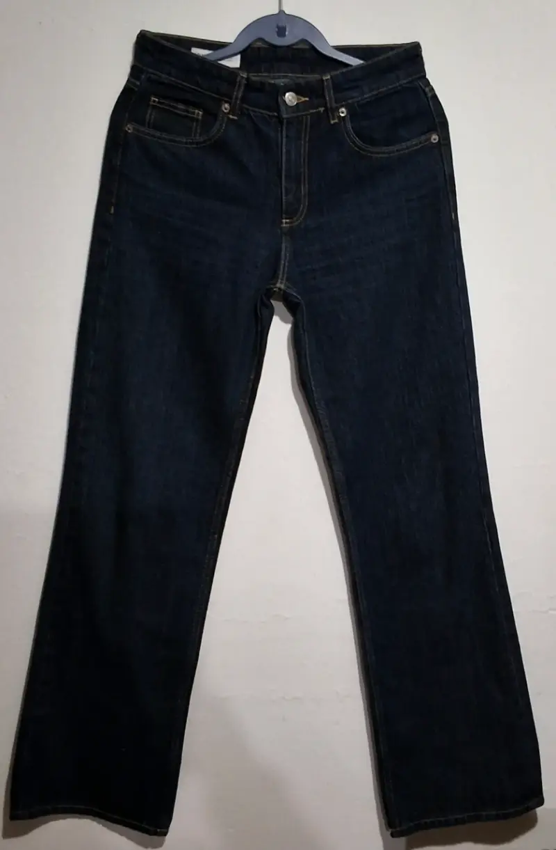 Jeans de mezclilla azul para mujer - 1