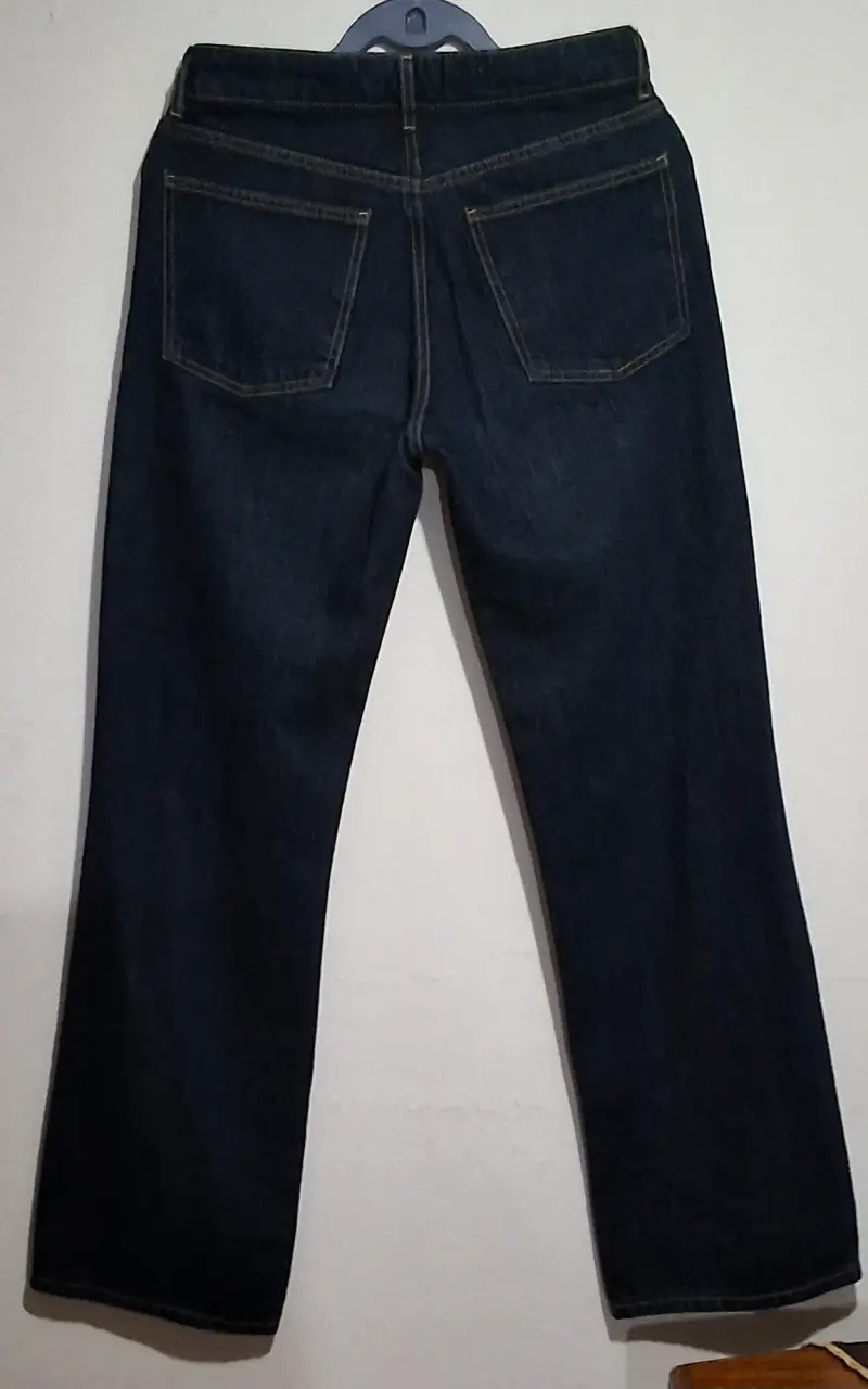 Jeans de mezclilla azul para mujer - 2