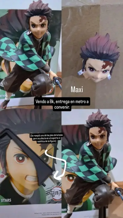Figura de acción Tanjiro Kamado de Demon Slayer - miniatura 1
