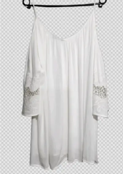 Blusa blanca con encaje Nicopoly - miniatura 2