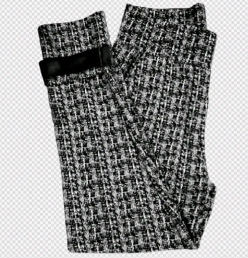 Calza con polar estilo tweed para mujer. - 1