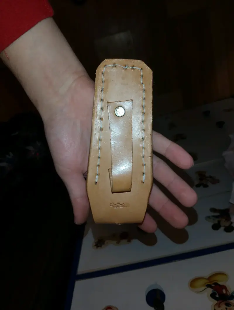 Funda de cuero para cuchillo con clip - 2