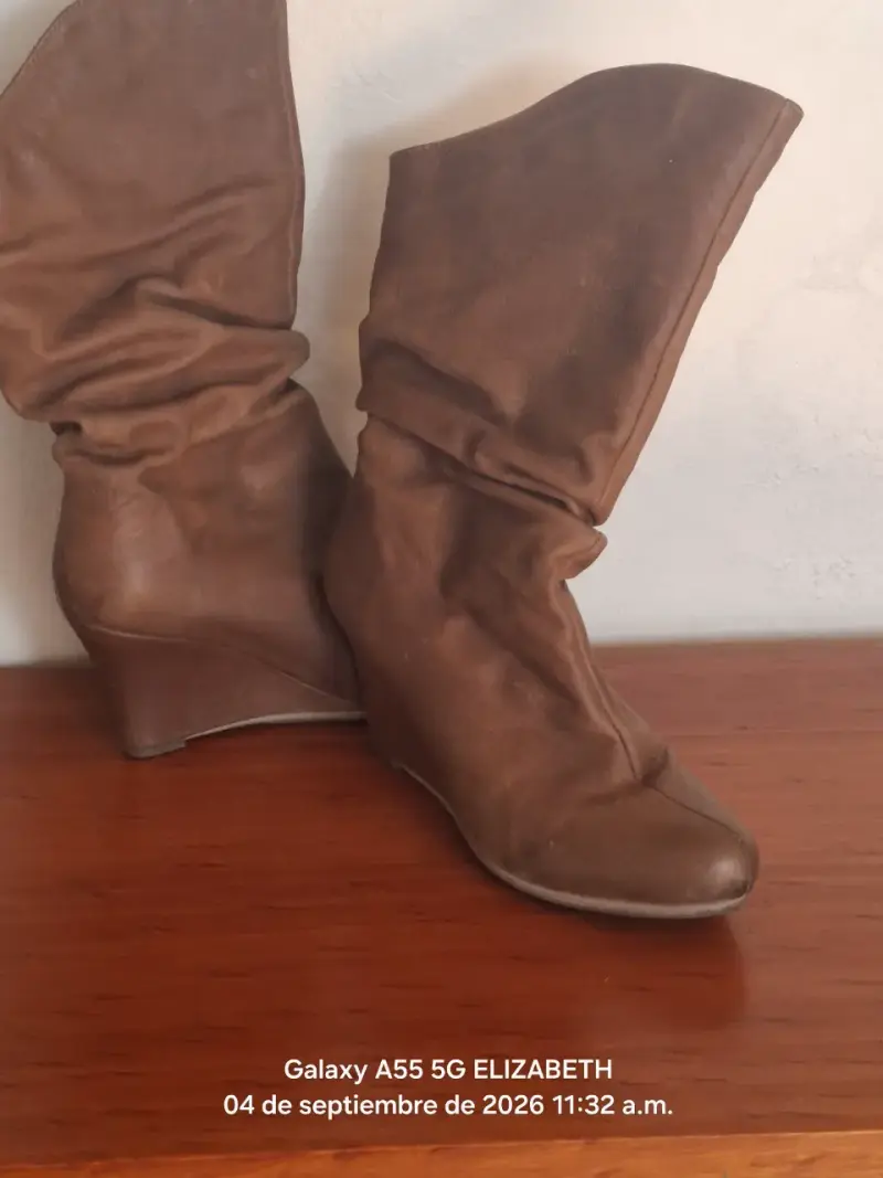 Botas de Cuña Marrones para Mujer - 1