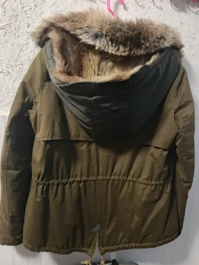 Parka verde con capucha Zara - miniatura 4