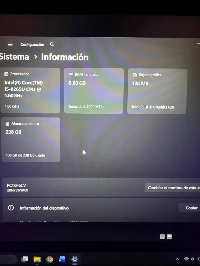 Laptop Lenovo ThinkPad T490s Intel Core i5 8GB RAM - 3