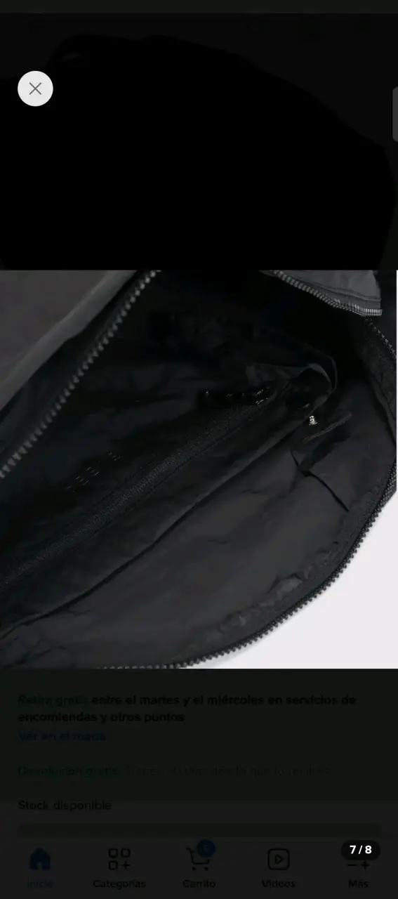 Bolso tote negro Bubba de nylon con cierre - 5