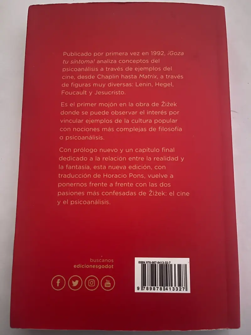 Libro '¡Goza Tu Síntoma!' de Slavoj Žižek - 2