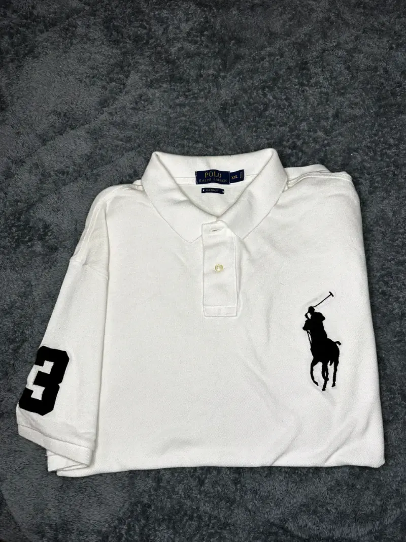 Polera Polo Ralph Lauren Blanca Talla XXL - 1