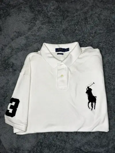 Polera Polo Ralph Lauren Blanca Talla XXL - miniatura 1