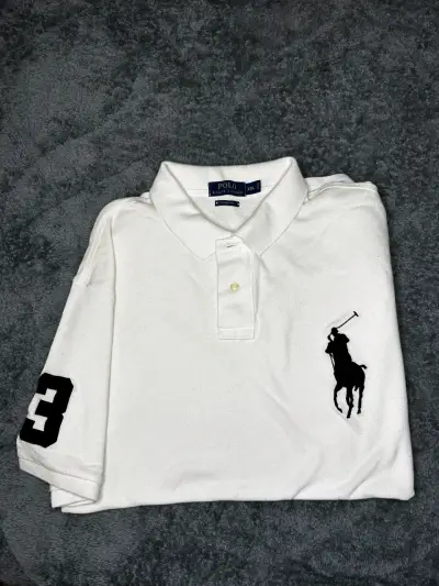 Polera Polo Ralph Lauren Blanca Talla XXL - miniatura 3