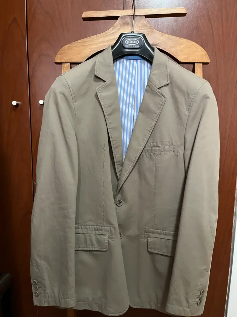 Blazer casual beige Ferouch para hombre - 1