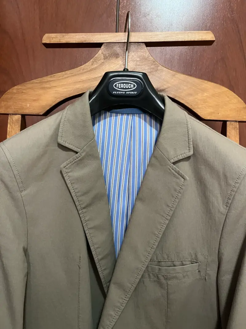 Blazer casual beige Ferouch para hombre - 2