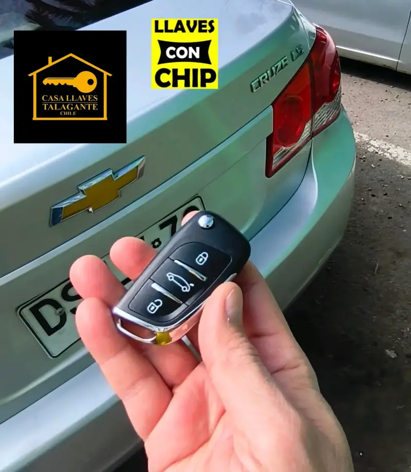 Llave con chip para Chevrolet Cruze