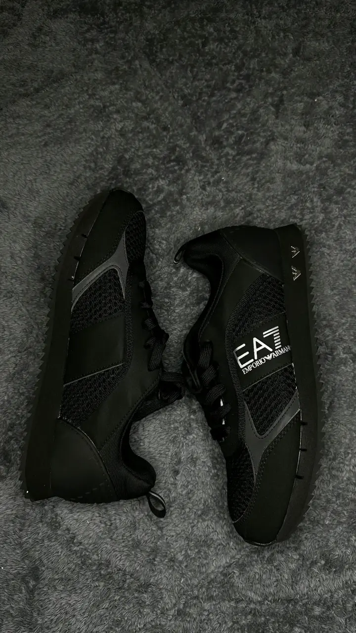 Zapatillas negras Emporio Armani EA7 para hombre - 2