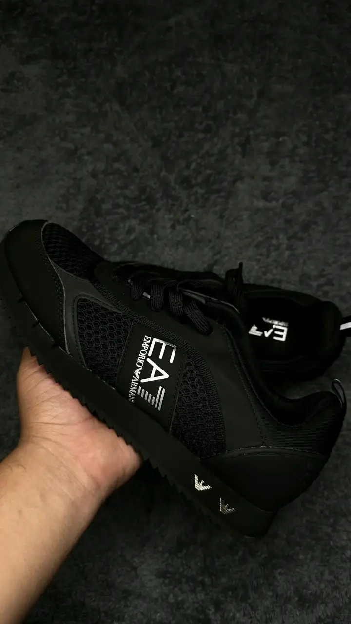 Zapatillas negras Emporio Armani EA7 para hombre - 3