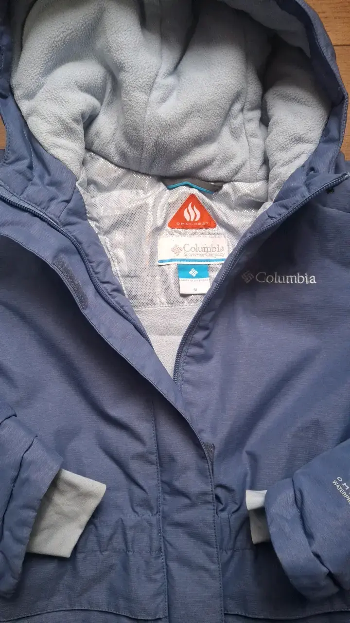Chaqueta impermeable lila Columbia para niña - 2