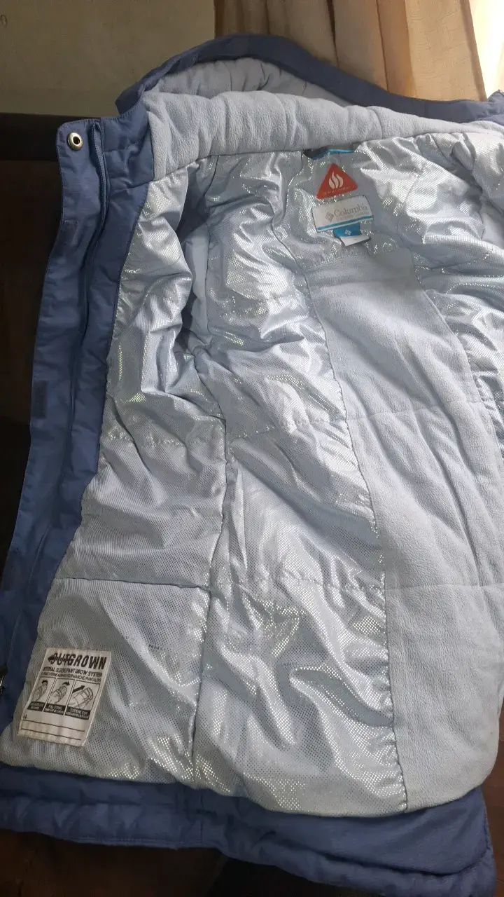 Chaqueta impermeable lila Columbia para niña - 4
