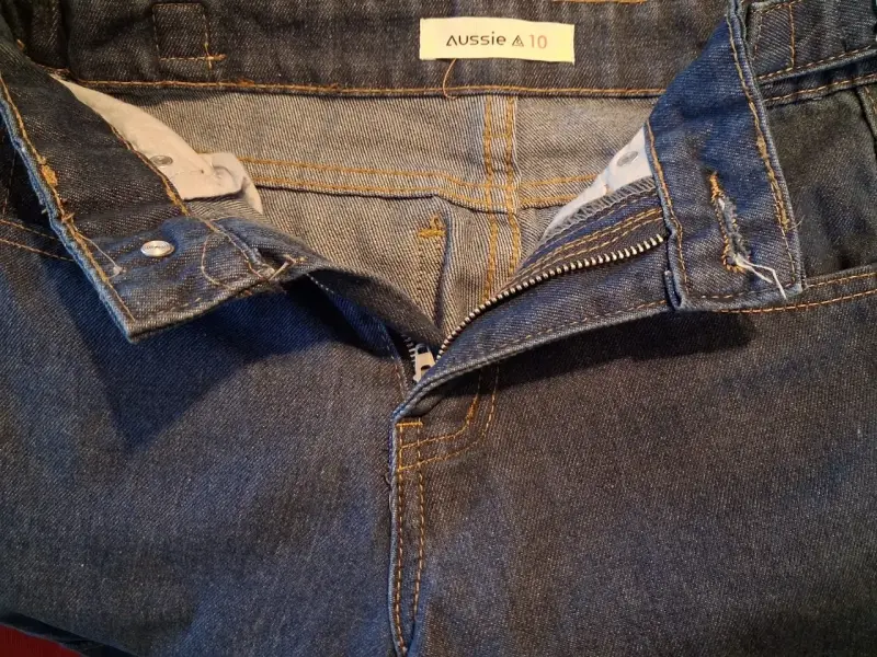 Jeans con bolsillos cargo talla 10 - 2