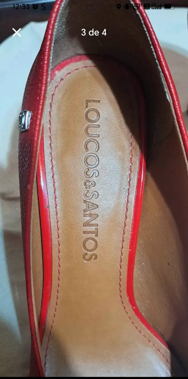 Zapatos de tacón rojos Loucos & Santos talla 38 - 3