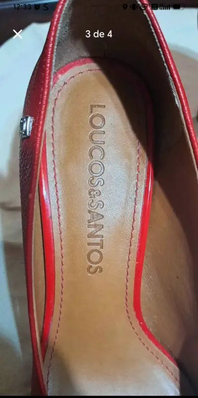 Zapatos de tacón rojos Loucos & Santos talla 38 - miniatura 3