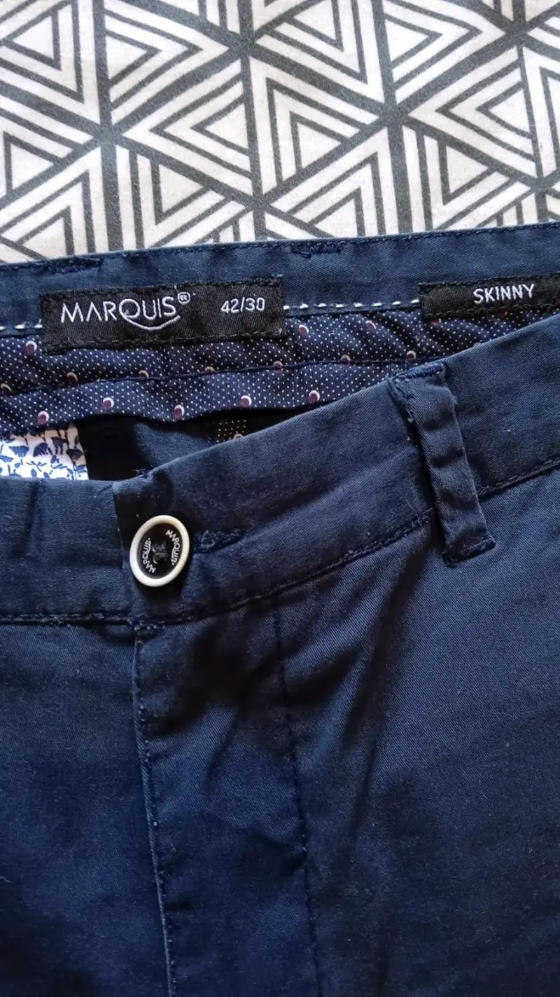 Pantalón de hombre azul Marquis skinny - 2