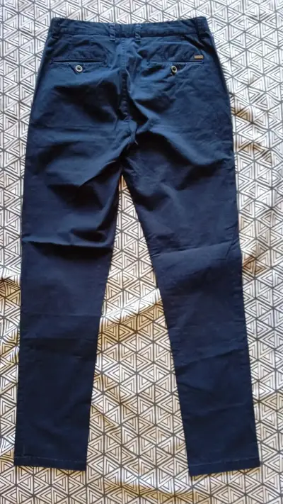 Pantalón de hombre azul Marquis skinny - miniatura 3