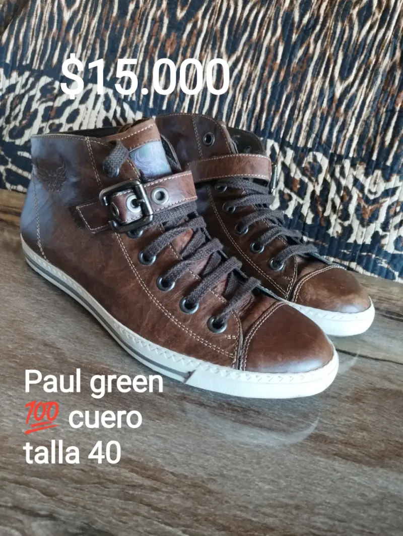 Zapatillas de Cuero Gamuza con Perlas Talla 37-38 - 4