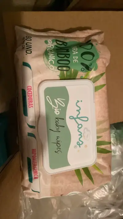 Toallitas para bebé de bambú Infans - Caja de 20 - miniatura 2