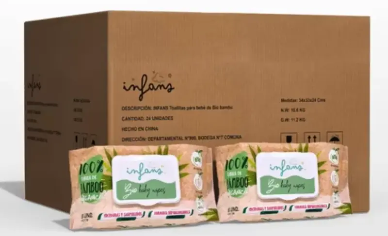 Toallitas húmedas de bambú orgánico para bebé - 2