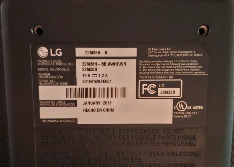 Monitor LG 22M38H-B 21.5 pulgadas HDMI y VGA - 3