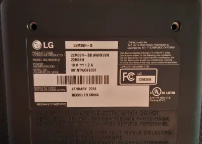 Monitor LG 22M38H-B 21.5 pulgadas HDMI y VGA - miniatura 3