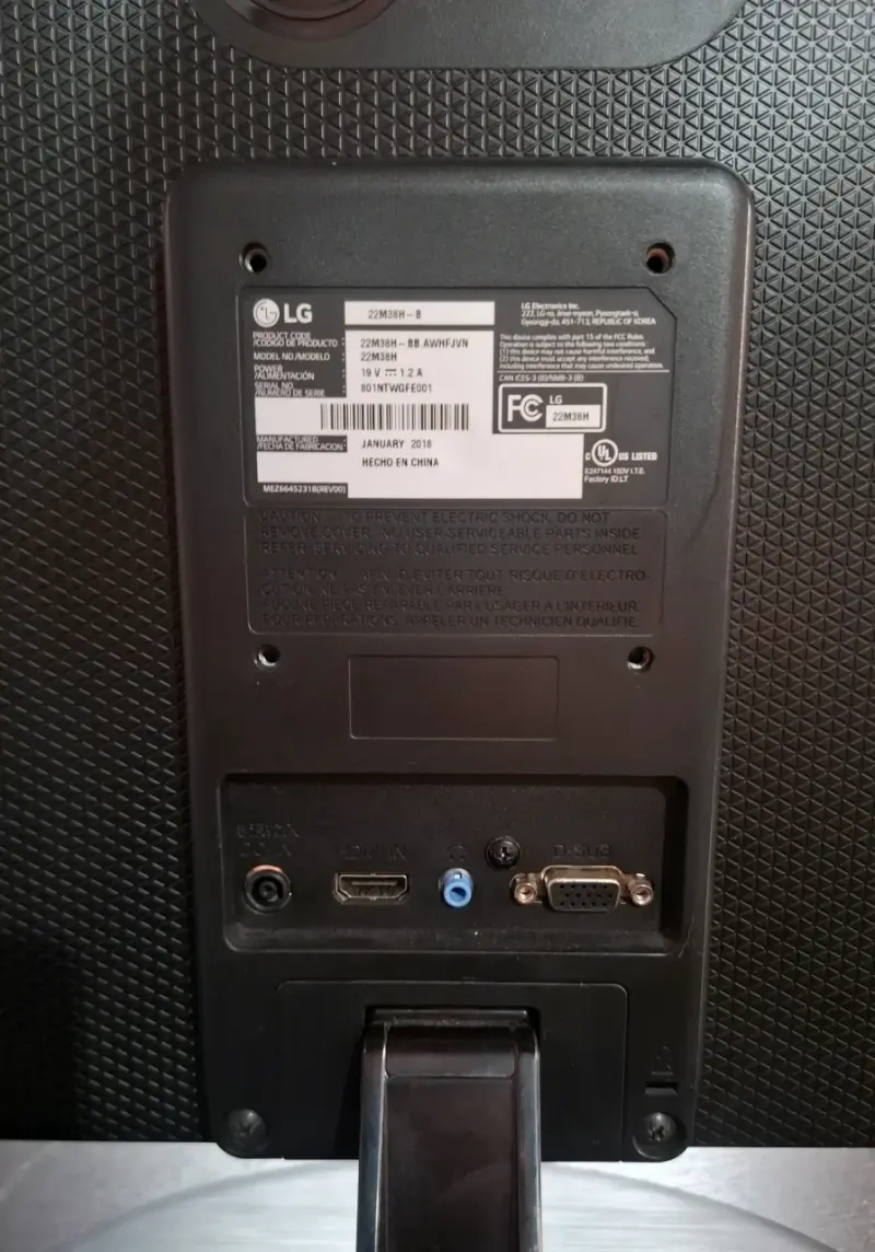Monitor LG 22M38H-B 21.5 pulgadas HDMI y VGA - 4