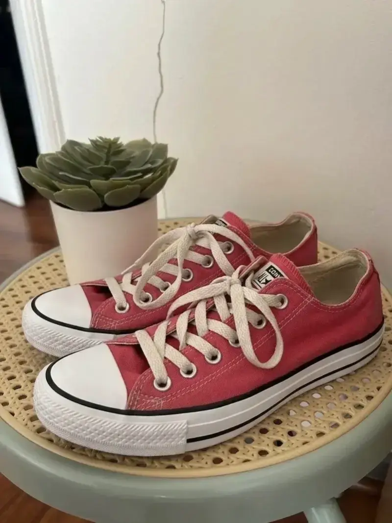 Zapatillas Converse rosadas clásicas mujer - 1