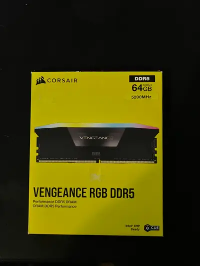 Memoria RAM Corsair Vengeance RGB DDR5 64GB 5200MH - miniatura 1