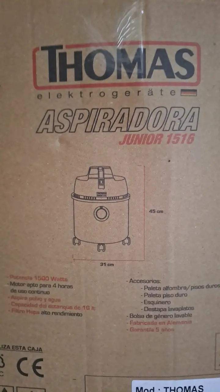 Aspiradora Thomas Junior 1516 1500W