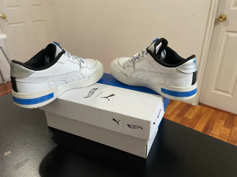 Zapatillas Puma Hot Wheels blancas para niño - 5