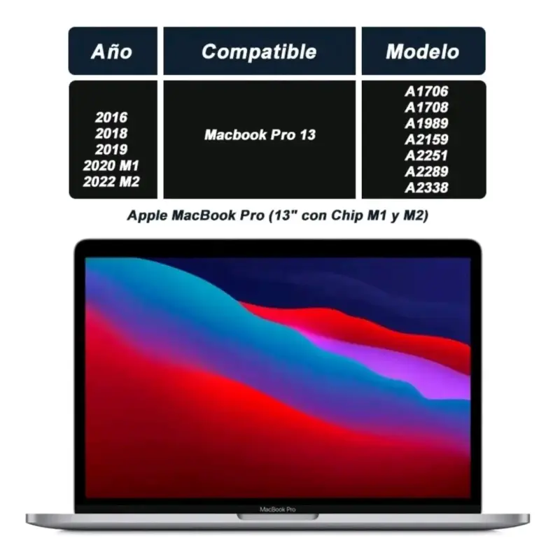 Funda para MacBook Pro 13 pulgadas Okade negra - 3