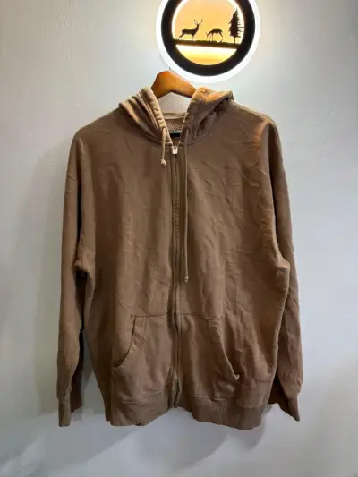 Polerón con capucha color marrón unisex - miniatura 2