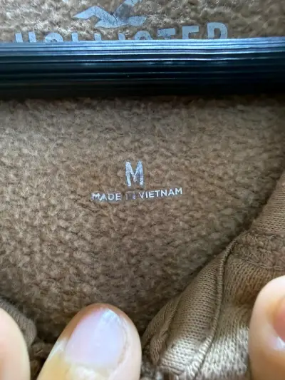 Polerón con capucha color marrón unisex - miniatura 4