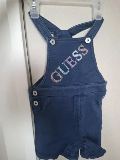 Jardinera de mezclilla para bebé Guess azul - miniatura 5