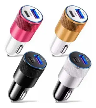 Cargador USB para auto con pantalla LED - miniatura 2