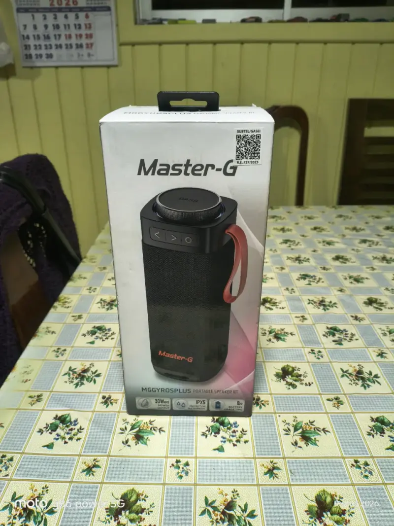 Parlante portátil Bluetooth Master-G MGGYROSPLUS